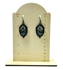Bearded Dragon Lime Aqua Blue Purple/Violet Glow in the Dark Earrings