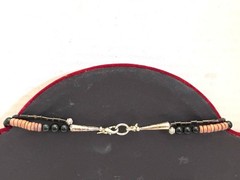 Natural Turquoise Coral Heishi Multi Strand Necklace and Tibetan Silver