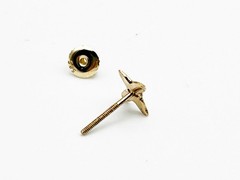 Jes MaHarry 14K Gold and Diamond Butterfly Stud Earrings