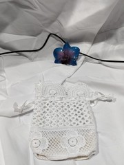 Hand Made Resin Orchid Necklace