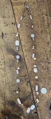 SILPADA Sterling Silver ROSE QUARTZ WOOD SHELL PEARL Beaded Necklace 34″