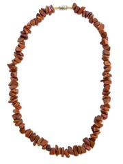 Natural Glittery Goldstone Chip Necklace 18 inch Barrel Clasp