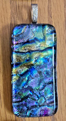 Handmade Fused Glass Pendant Mega Lot of 20 p – Kilnfused Dichroic OOAK – Lot 27