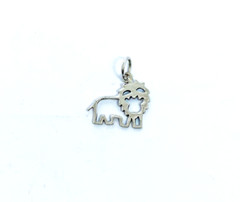 Cut Out Lion Pendant 925 Sterling Silver, Handmade Unisex Safari Jewelry Gifts