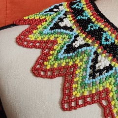 Seed Bead Beaded handmade Bib necklace