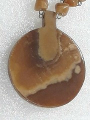 Beautiful brown stone necklace for repair. Gemstone beads. Just needs clasp.