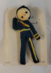Hand Made «Doll Brooches» Set Of 3 from Japan