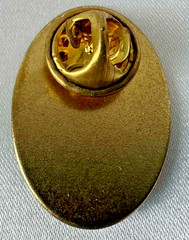 Angel Lapel Pin Brilliant Color Oval Religious Christian Catholic Pinback