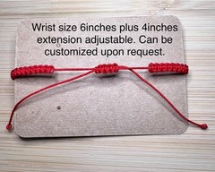 Lucky Red String Bracelet Adjustable, Protection Bracelet, Natural Pearl Charm