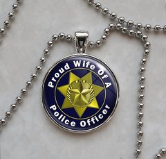 Police Officer Proud Choose Family Member Pendant Necklace