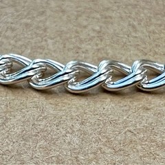 NEW $138 Sundance 7″ Sterling Silver Italy Paperclip 925 Link Bracelet Ladies
