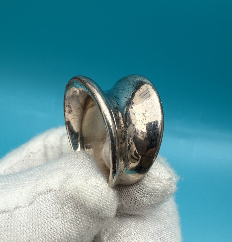Sturdy Solid Sterling Silver Ring by Milor Italy