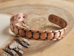 Pure Copper Magnetic Bracelet – Heavy 44 gr Copper Large Arthritis Therapy Cuff