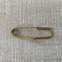 Handmade Safety Pin Brooch Lapel Pin