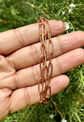 26 inch Pure Copper Cable Link Chain Necklace, Healing Copper Jewelry, Spiritual