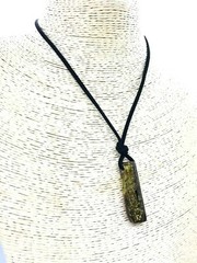 AMBER PENDANT Gift Barrel Cylinder Cord Unisex Baltic Unique Jewelry 5,9g 14380