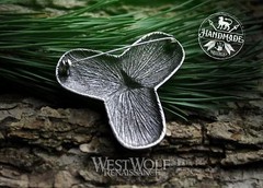 Viking Trefoil Brooch or Pin – Borre Style Viking Art – Norse/Norway/Cloak/Badge