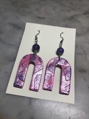 Handmade Polymer Clay Glitter Earrings