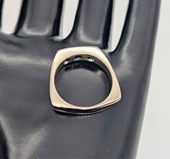 Solitair Brilliant 0,24 ct Ladies Ring 18K White Gold 7,80 g (Size 54) #2076