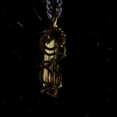 Smoky Quartz Crystal Point Pendant Handcrafted Silver tone Wire Wrap- 1.25”