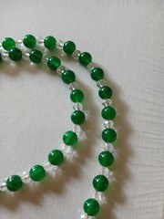 Handmade Glass And Metal Beaded 26″ New