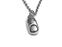 Human Thumb Necklace, Handmade Anatomy Jewelry in Pewter