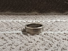 KANSAS State 90% Silver Washington Quarters coin ring 7 1/2 2005 #2