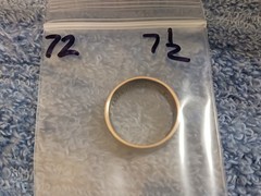 1972 Washington Quarters, Handmade Coin Ring, Size 7-1/2