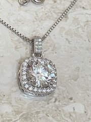 2 ct Diamond Necklace Pendant Jewelry Graduation gift for Daughter Wisdom Grad