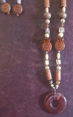 Multi-Stone of Varied Sizes And Shapes Necklace and Earrings Set 20″ Necklace