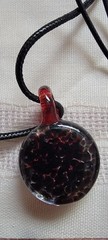 EUC 5 GORGEOUS Handblown Artisan Glass Pendants Necklaces Vibrant Art Boho