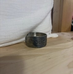 Salisbury Pewter Cuff Bracelet- Flower of the Month- July