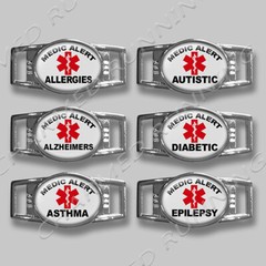 Hand Made Medic Alert Medical Alert Custom Paracord Charm Bracelet