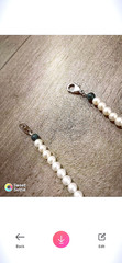 Ocean pearl chocker with turquoise, cobalt blue beads & protection crystal!