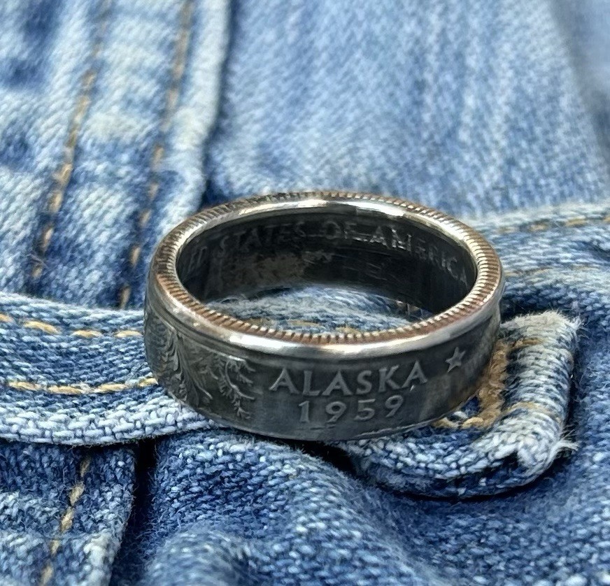Coin Ring Alaska Sz 6.5