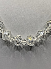 Artisan Crystal Necklace 18 inches Cut Crystal Beads