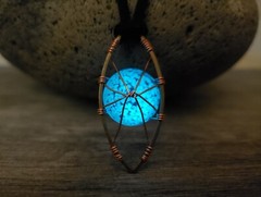 Zombies 2 Addison Necklace Blue Glow in Dark Werewolf Moonstone Costume Cosplay