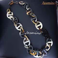 Natural Buffalo Horn Necklaces, Unique Statement Jewelry.