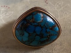 Barse Magnesite Shades Of Earth Stunning Size 7 Statement Ring