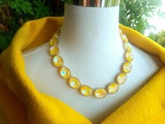 Sunshine Delight Riviere Necklace Gold Georgian Collet Anna Wintour Jewelry