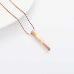 3D Vertical Bar Urn Necklace for Ashes Simple Bar Urn Pendant Memorial Necklace