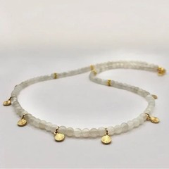 Moonstone & Starburst Beaded Gemstone Necklace