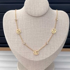 Floral women’s pearl enamel metal necklace (32 Styles)