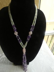 JAY KING DTR Rose Quartz, Aventurine, Amethyst Tassel Necklace 24″ Sterling Silv