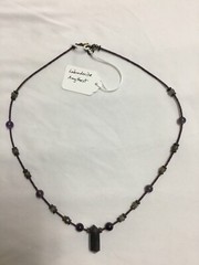 Real Stones Unique handmade crystal necklace labradorite pendant Reiki energy