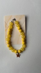 Handmade Beaded Star Bracelet Adjustable Acrylic Glass Y2K Kidcore Astrology Fun