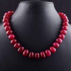 Top Grade Selling Red Ruby 600.00 Cts Beaded Necklace Jewelry VK 60 E641