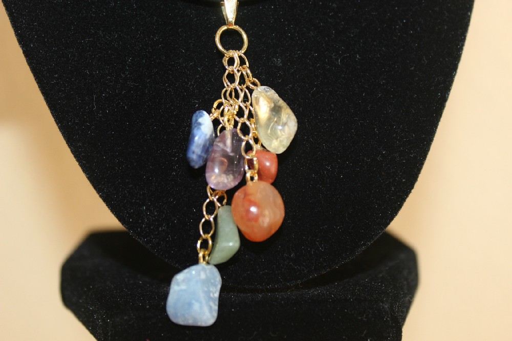 Seven Chakras Pendant from Brazil R132