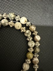 ARTISAN NATURAL MULTI JASPER GEMSTONE CHOKER NECKLACE 15.5”