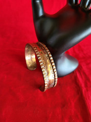 BRACELET-Handmade Solid Copper Cuff Style Bracelet, 6″ to 8″ Adjustable